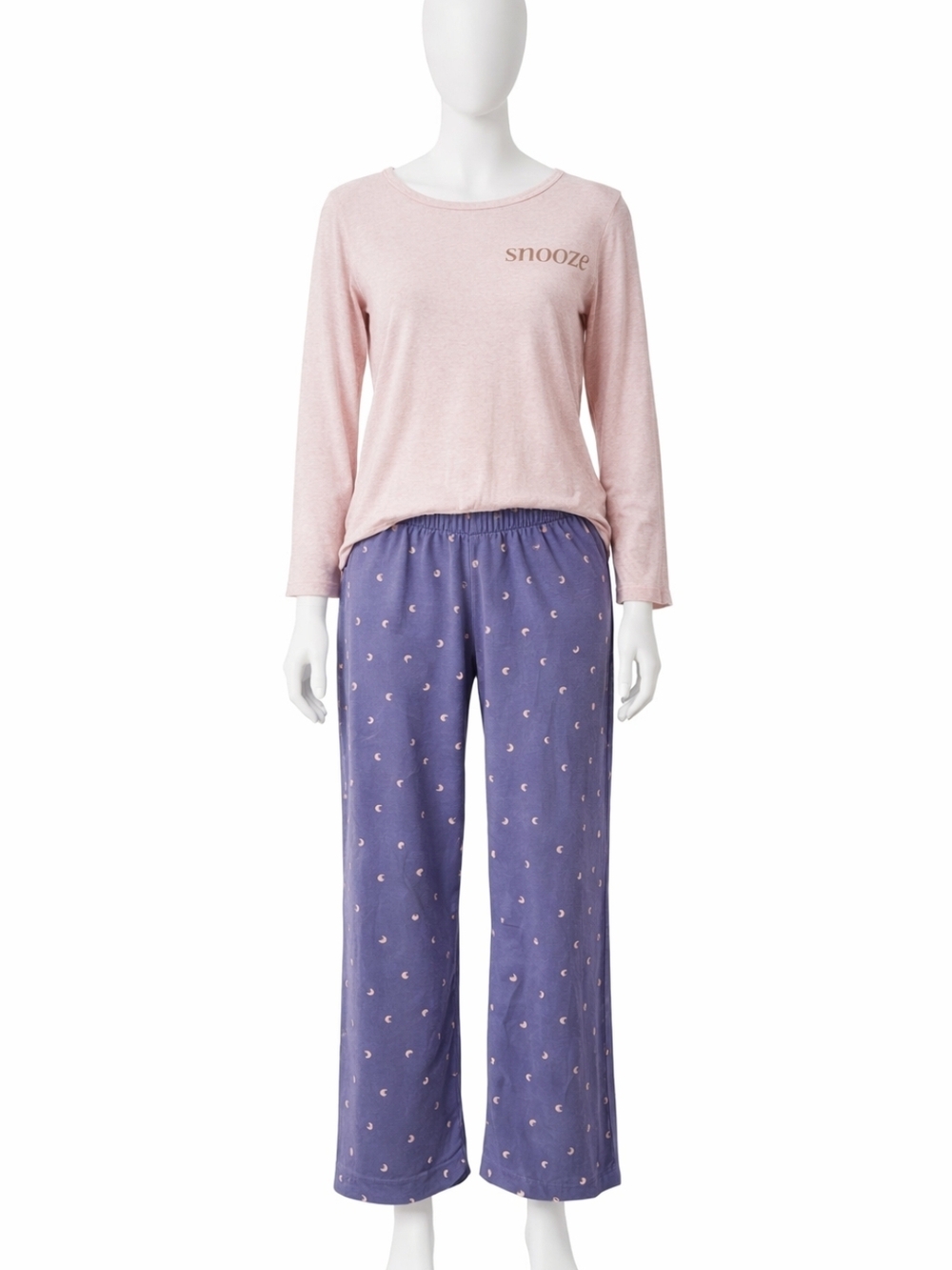 Super Soft Cozy PJ Set 🌙 | Snooze Graphic Top + Moon Print Pants